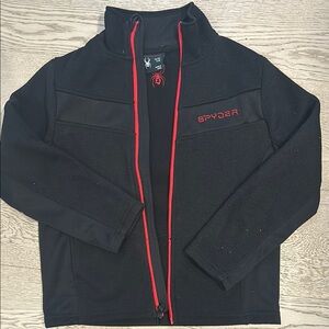 Spyder Kids Black Sweater with Red Accents